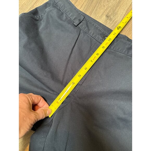 L.L. Bean Womens Favorite Fit Navy Blue Pants Size 12 Regular Chino Flat Front S - Picture 5 of 8